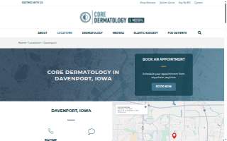 Core Dermatology & Medspa - Davenport website
