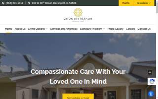 Country Manor Memory Care website