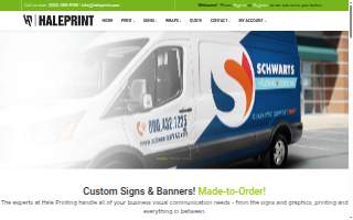 Hale Print website