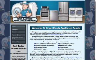 Iowa-Illinois Appliance Repair website