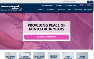 MidAmerica Basement Systems website