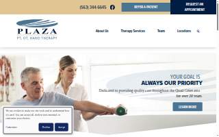 Plaza Physical Therapy website