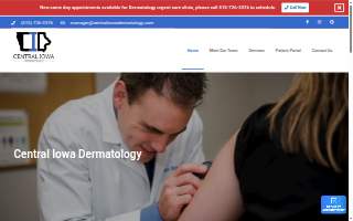 Central Iowa Dermatology website