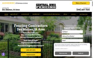 Central Iowa Fencing of Des Moines website