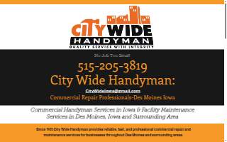 City Wide Handyman Services– Commercial Maintenance & Repair website