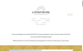 Cornerstone Pediatrics and Family Allergy of Des Moines website