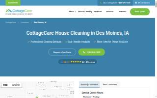 CottageCare Des Moines website