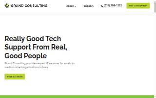 Grand Consulting | Managed IT Services and Tech Support website