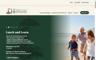 Hamilton's Funeral Home website