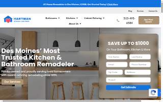 Hartman Construction & Remodeling website