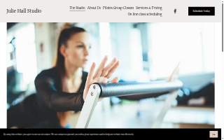 Julie Hall Studio Pilates & Massage website