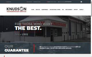 Knudson Transmission Services website