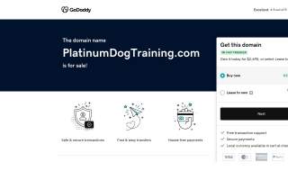 Platinum Dog Training website