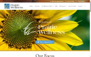 Prairie Wellness website