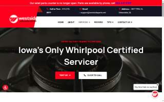 Westside Appliance Repair of Des Moines website