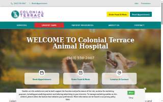 Colonial Terrace Animal Hospital website