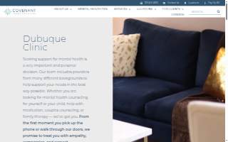 Covenant Family Solutions - Dubuque Clinic website