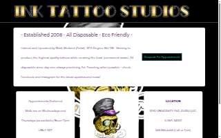 INK Tattoo Studios website