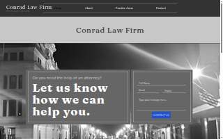 Conrad Law Firm website