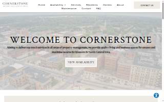 Cornerstone Property Management Group website