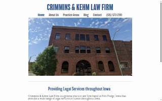 Crimmins & Kehm Law Firm website