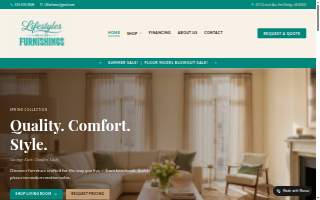 Lifestyles Furnishings website