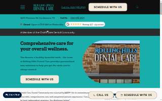 Rolling Hills Dental Clinic website