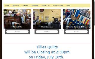 Tillies Quilts website