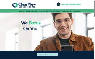 Clear View Vision Center website