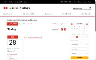 Conference Operations and Events website