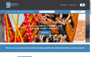 JP Party Rentals website