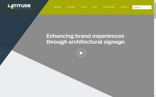 Latitude Signage + Design website