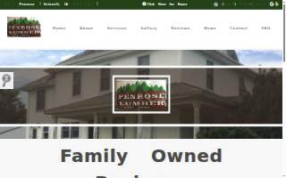 Penrose Lumber website