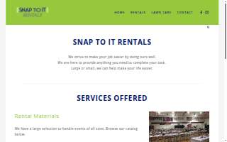 Snap To It Rentals L.L.C. website