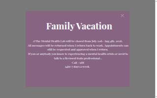 The Mental Health Lab, PLLC website