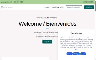 Timothy Farmer Law PLC website