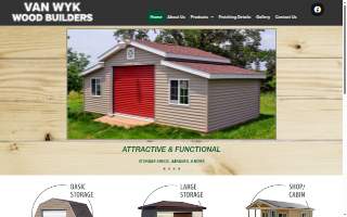 Van Wyk Wood Builders website