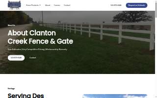 Clanton Creek Fence & Gate website