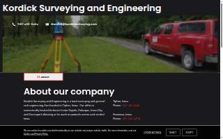 Kordick Surveying-Engineering website