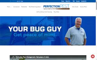 Perfection Pest Management website