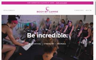 Body By Carrie Personal Fitness Studio website