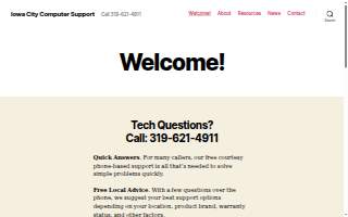 Iowa City Computer Support website