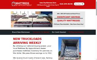 Mattress By Appointment Iowa City website