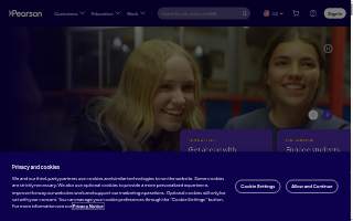 Pearson Professional Center website