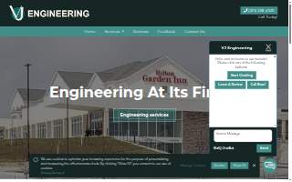 VJ Engineering of Iowa City website