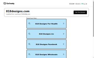 818 - a tiny design empire website