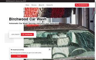 Birchwood Car Wash website