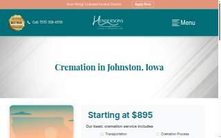 Hendersons Funeral & Cremation Care website