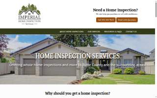 Imperial Home Inspection Services website