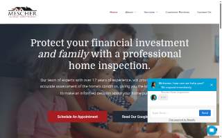 Mescher Home Inspections of Johnston website